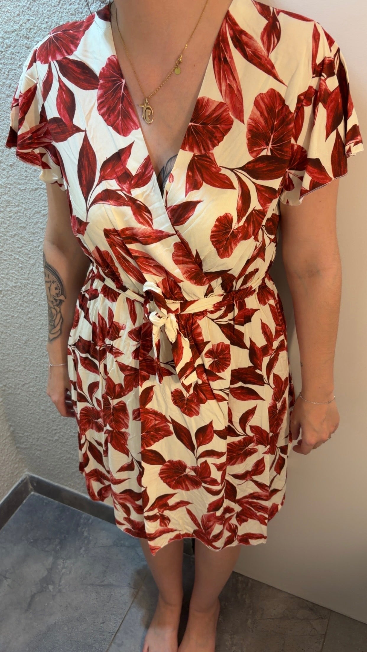 Robe rouge taille unique