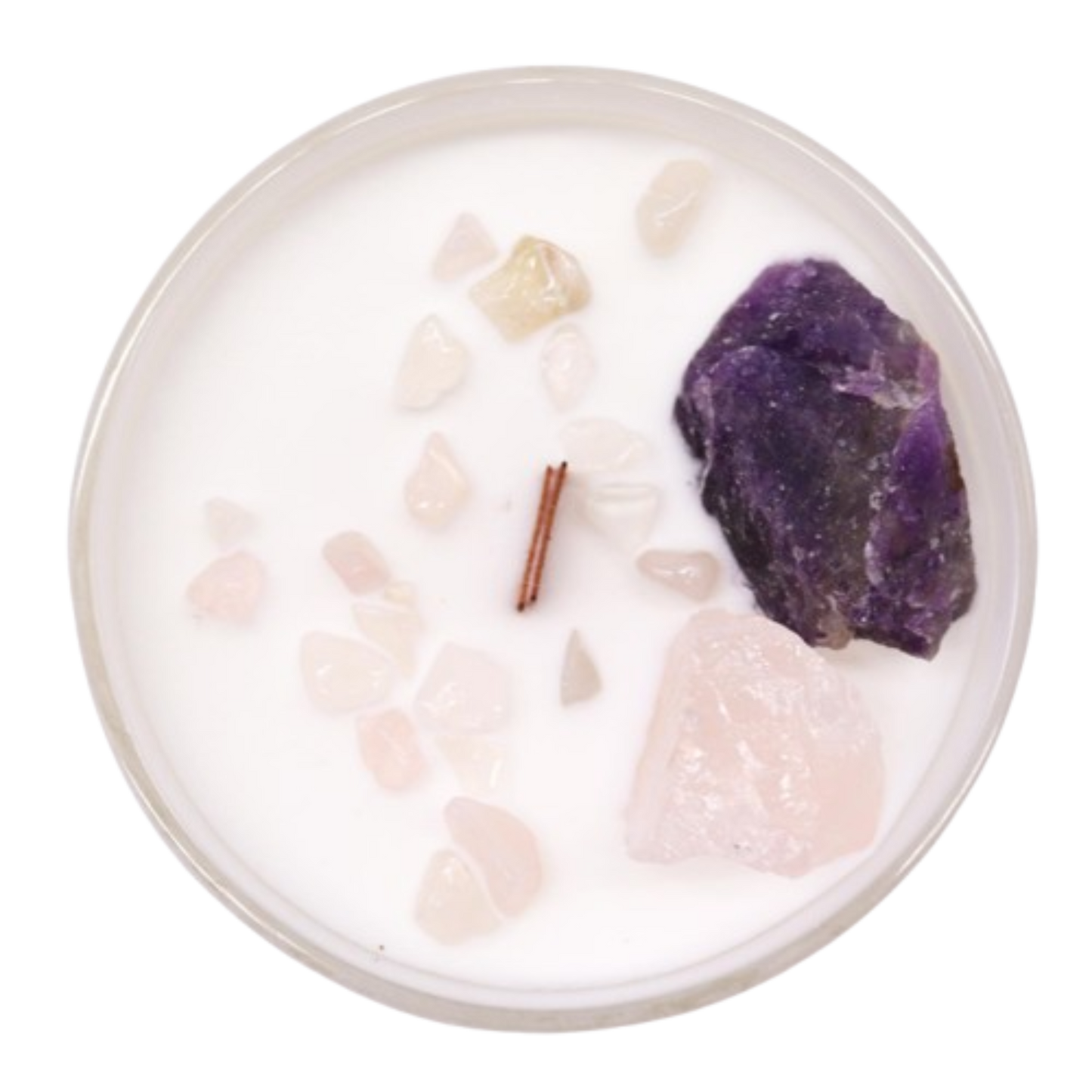 Bougie Chakra de Cristal - Chakra du Troisième Oeil