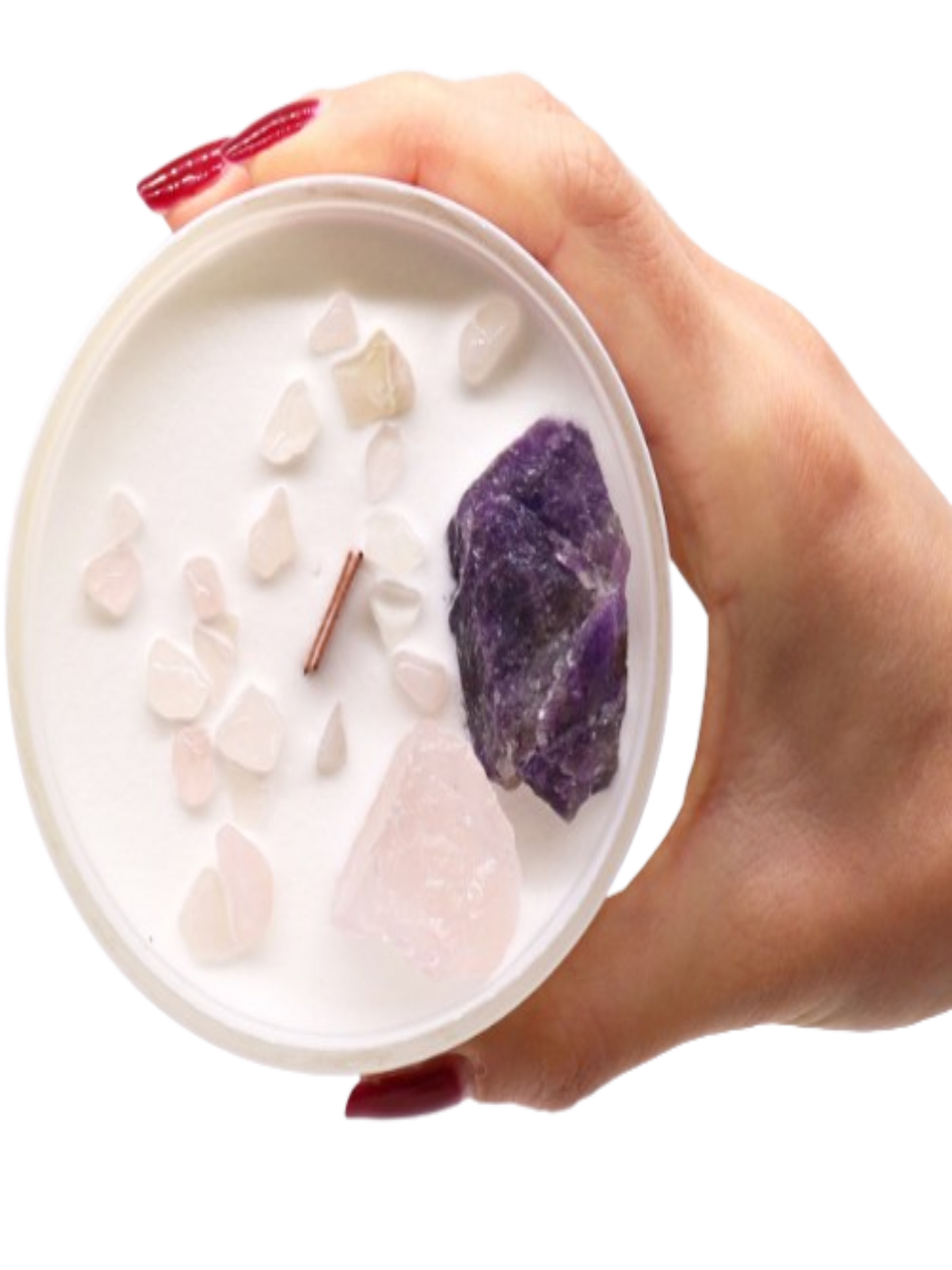 Bougie Chakra de Cristal - Chakra du Troisième Oeil