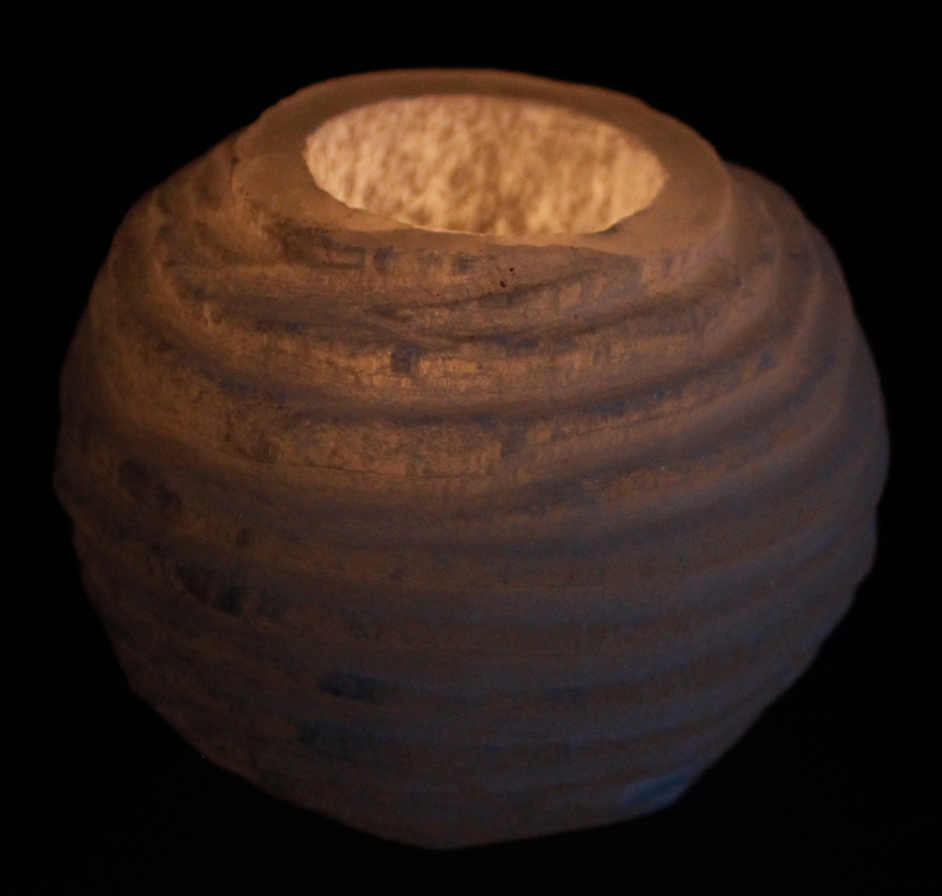 Bougeoir Sélénite Flocon - 8 cm