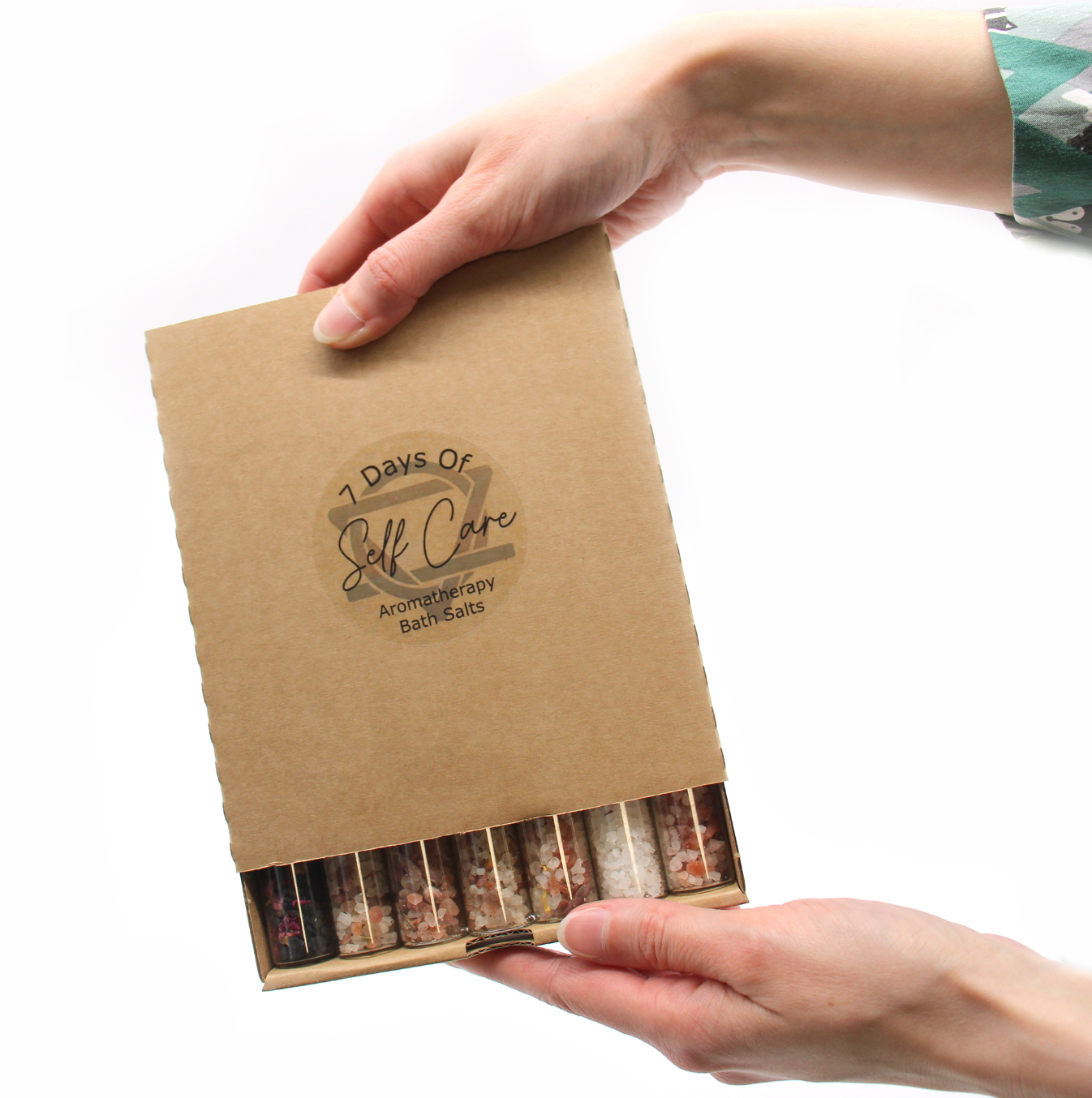 Coffret cadeau de 7 Sels de Bain en Flacons