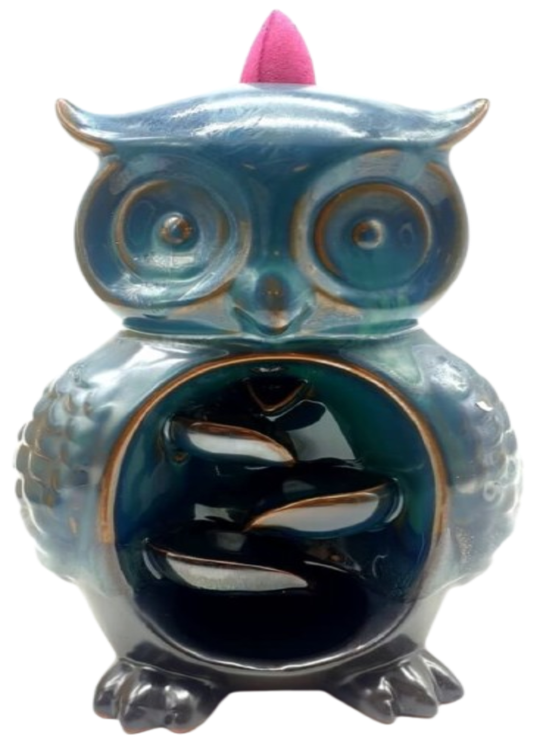 Porte-Encens Backflow Hibou 16cm