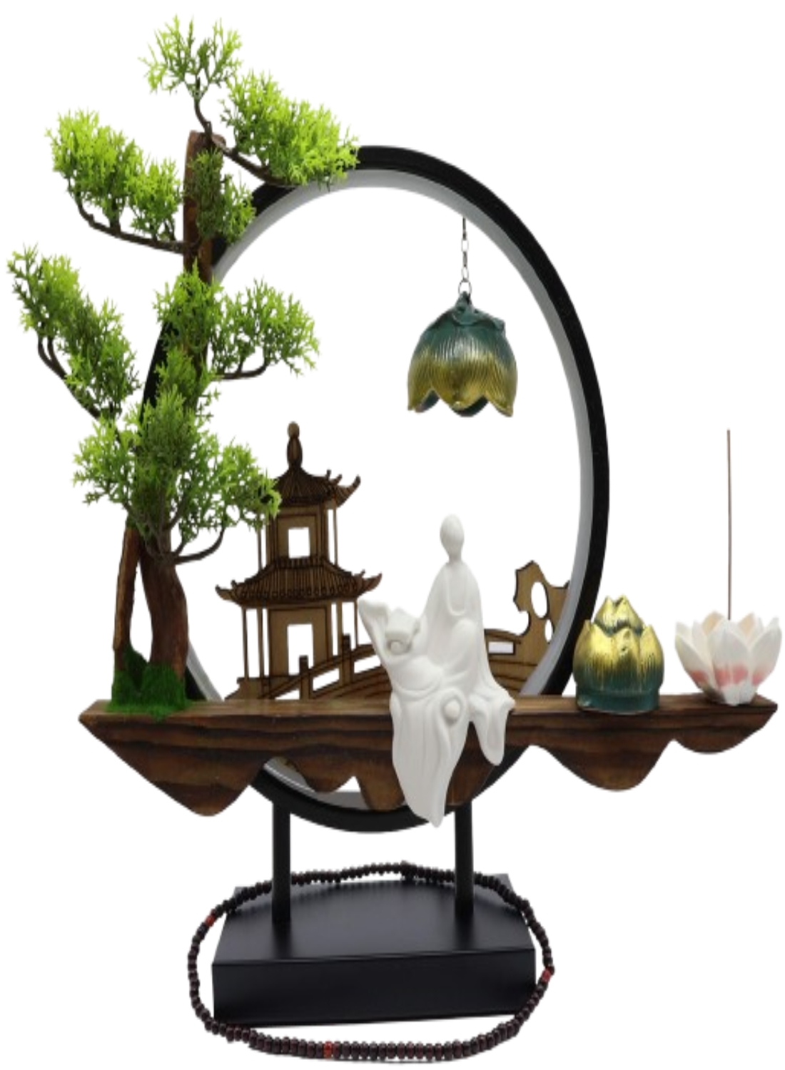 Porte-Encens Backflow Bonsaï Sacré LED 39cm