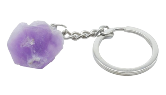 Porte-Clés Améthyste brute 3cm