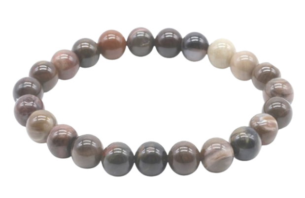 Bracelet Agate Fossile