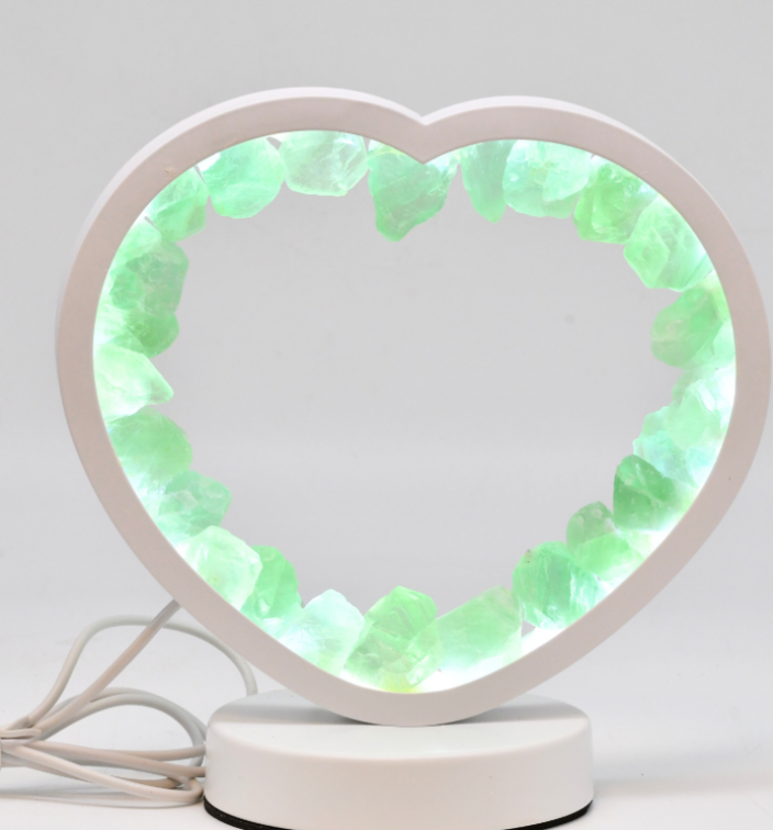 LAMPE COEUR BLANCHE EN FLUORINE