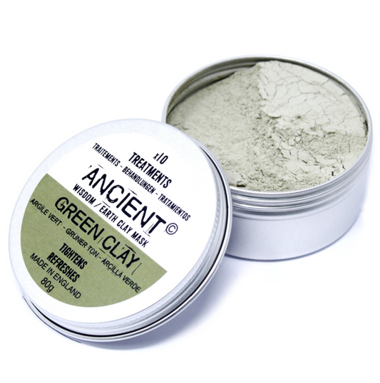 Masques pour visage en argile vert 80g
