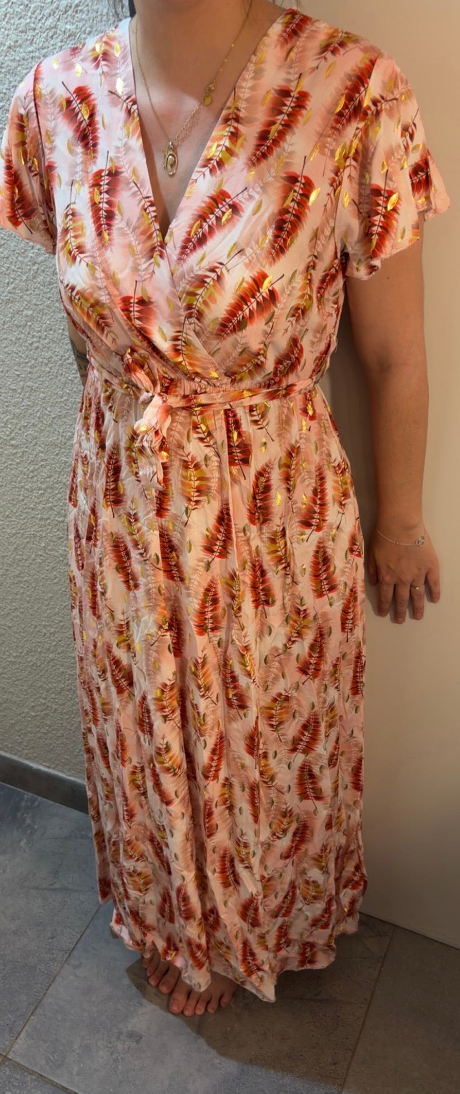 Robe rose taille unique