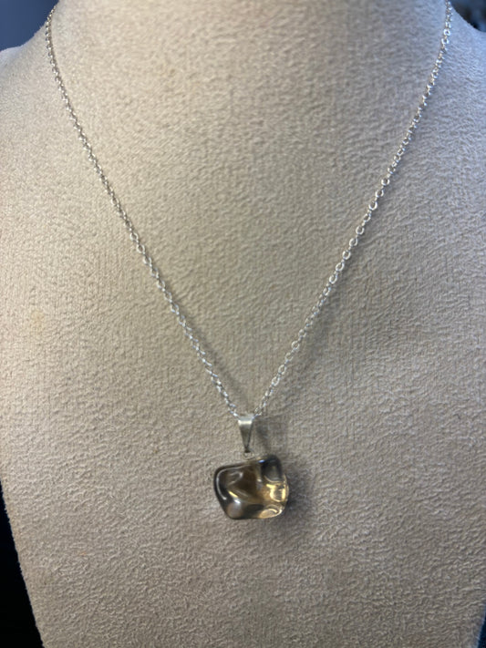 Collier CITRINE avec une chaîne en argent 925