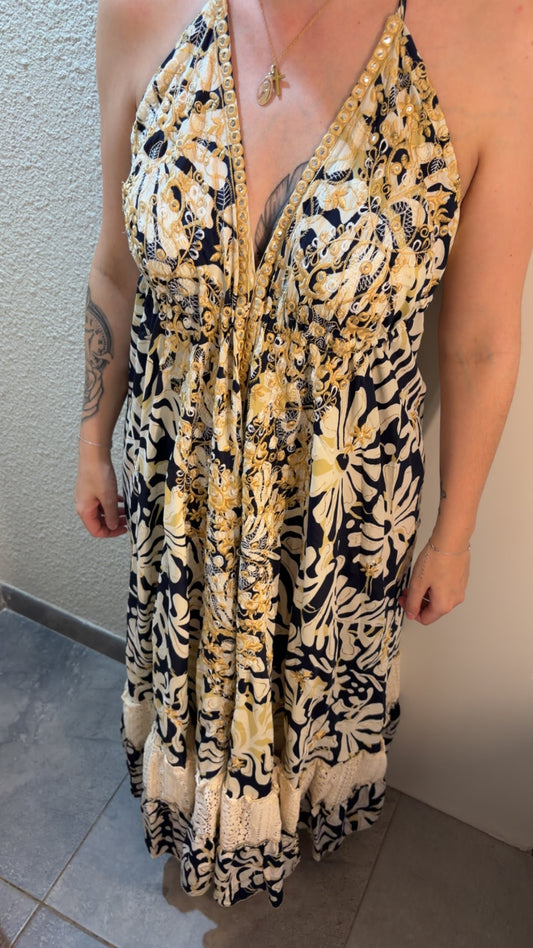 Robe bleu nuit taille unique