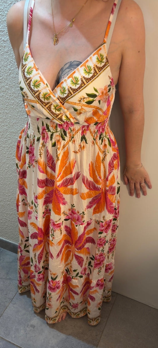 Robe tropical taille unique