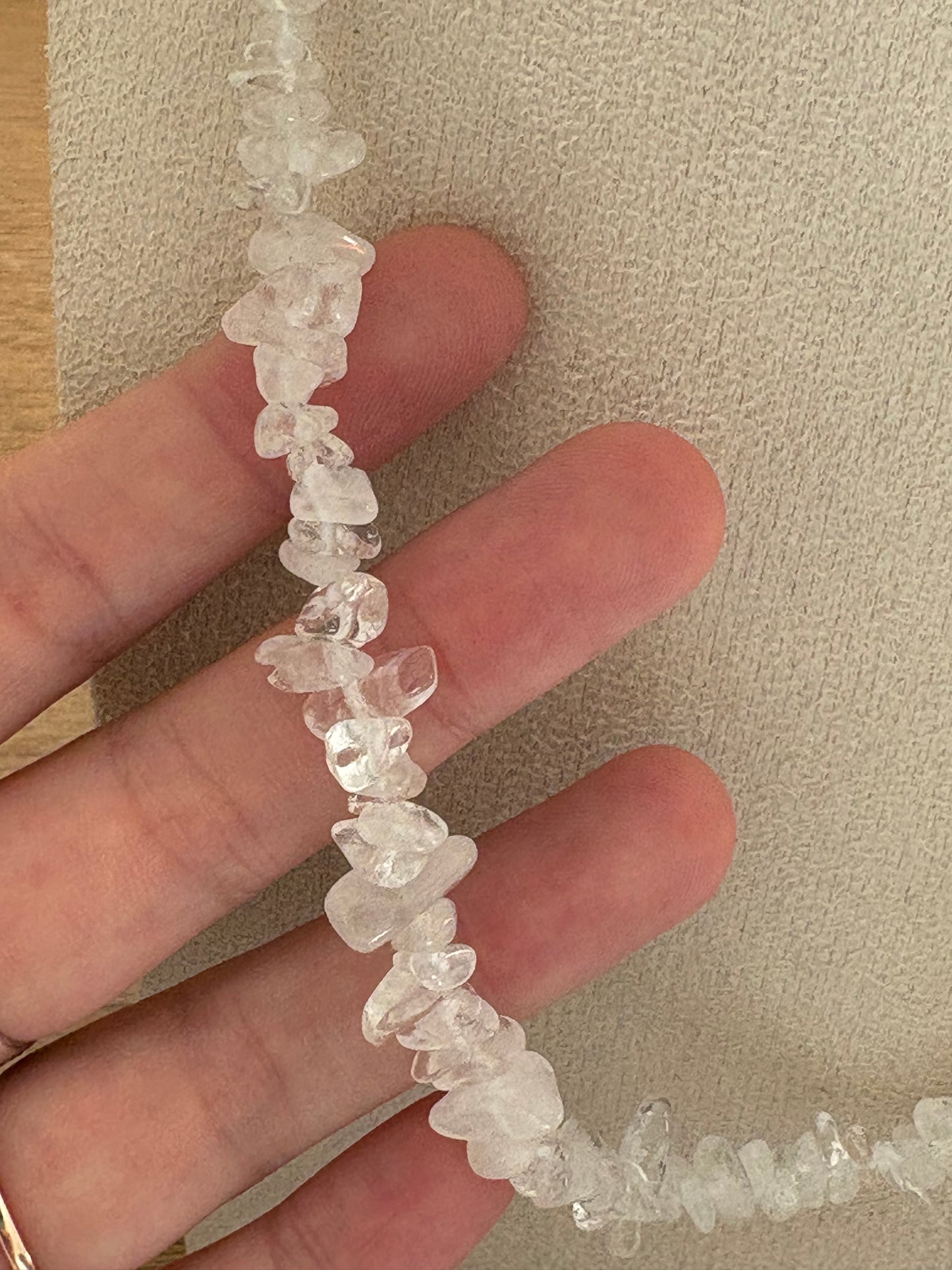 Collier Cristal de roche aimanté
