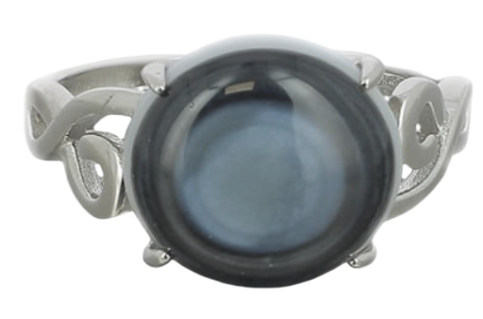 Bague Agate Oeil 12mm en Argent