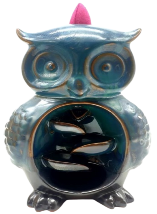 Porte-Encens Backflow Hibou 16cm
