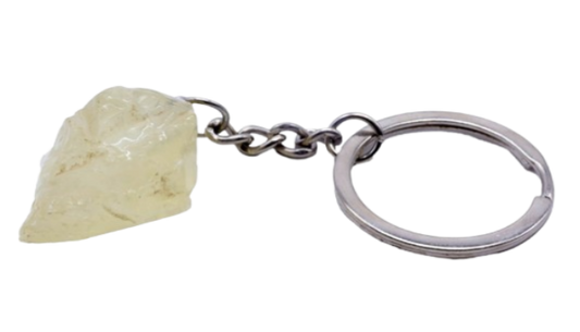 Porte-Clés Quartz Citrine brut 3cm