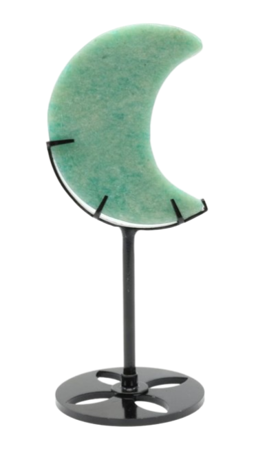 LUNE AMAZONITE SUR SOCLE