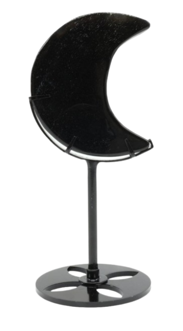LUNE OBSIDIENNE SUR SOCLE