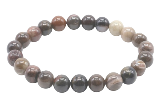 Bracelet Agate Fossile