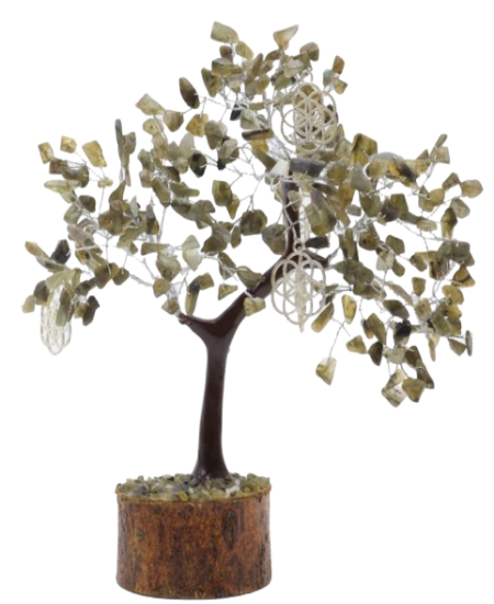 Arbre du Bonheur en Labradorite – Symbole de protection, de transformation et d’équilibre