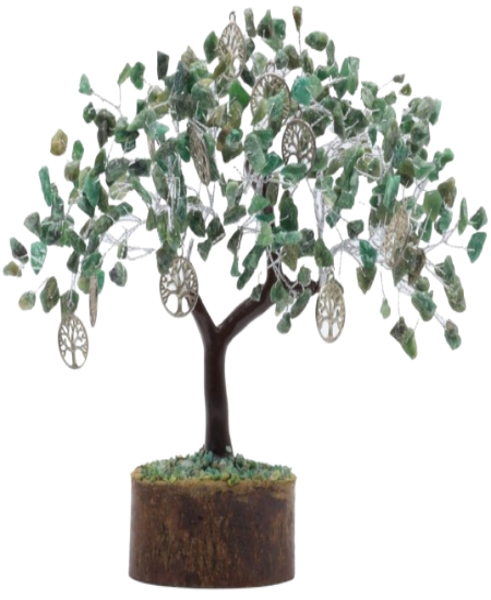 Arbre du Bonheur en Jade Verte – Symbole de prospérité, d’harmonie et de chance
