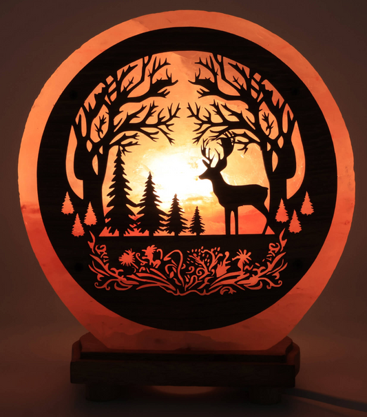 Lampe de Sel Cerf en Forêt 5KG