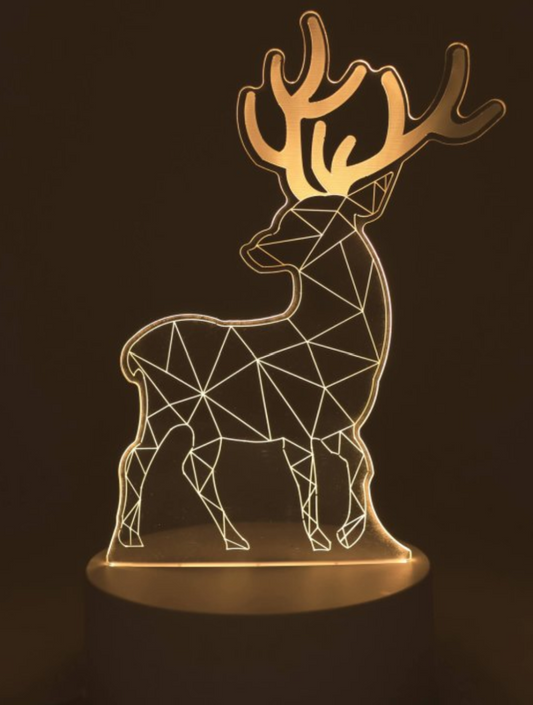 Veilleuse USB Plastique Cerf 16cm