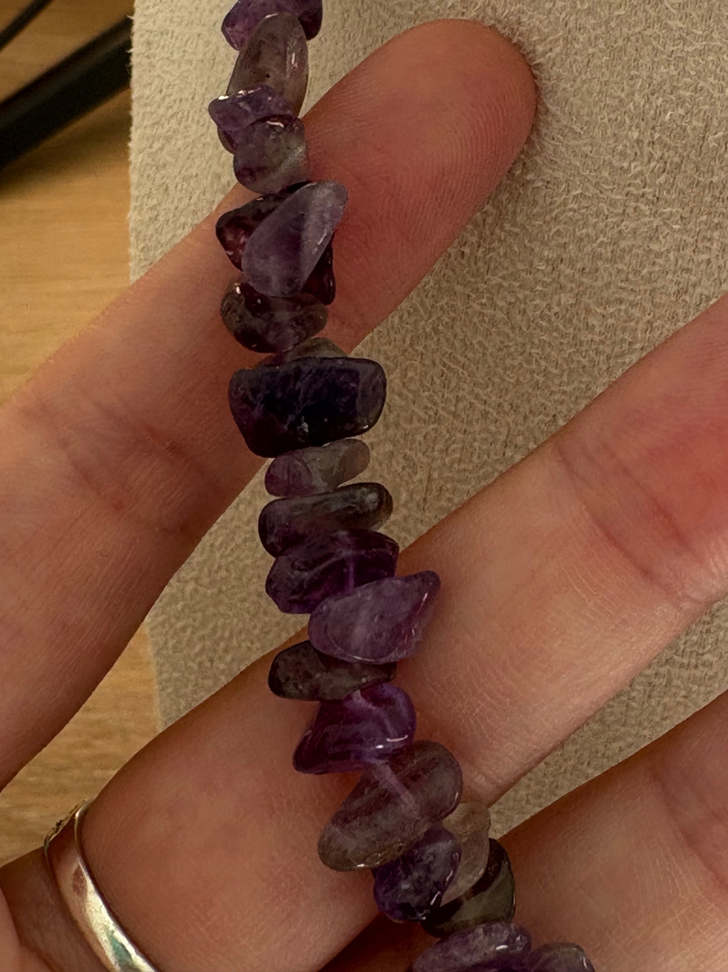 Collier améthyste aimanté