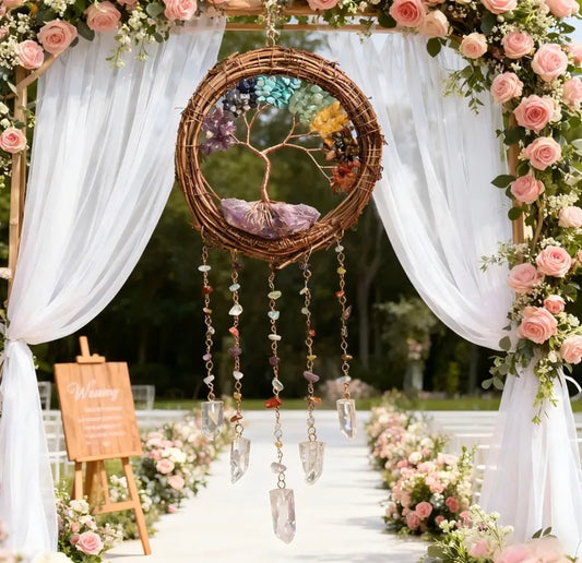 Attrape rêve nid 7 chakras