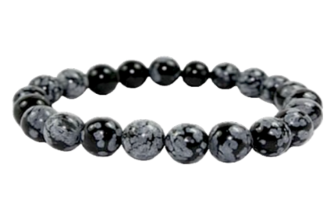 Bracelet Obsidienne Neige