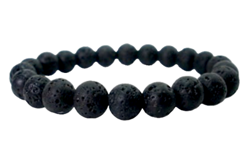 Bracelet Pierre de Lave Noire